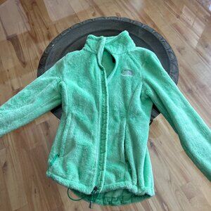 Bright Green North Face Osito Jacket XS